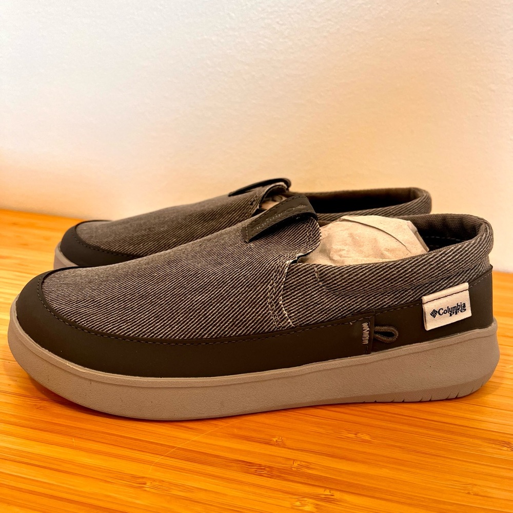 Columbia Youth Boy 4 PFG Grey Boatside Shoes NIB Summer Boat Fishing Gear - Picture 3 of 8